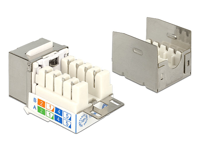 Delock Keystone Modul RJ45 Secure Cat.6 > LSA
