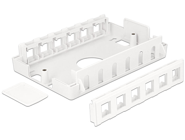 Delock Keystone Leergehäuse 12 Port