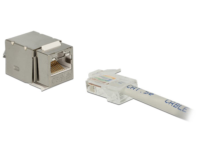 Delock Keystone Modul RJ45 Secure Cat.6 > LSA