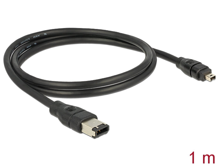 Delock Kabel FireWire 6 Pin Stecker > 4 Pin Stecker 1 m