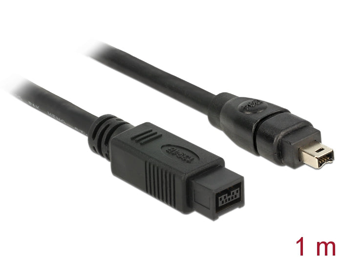Delock Kabel FireWire 9 Pin Stecker > 4 Pin Stecker 1 m