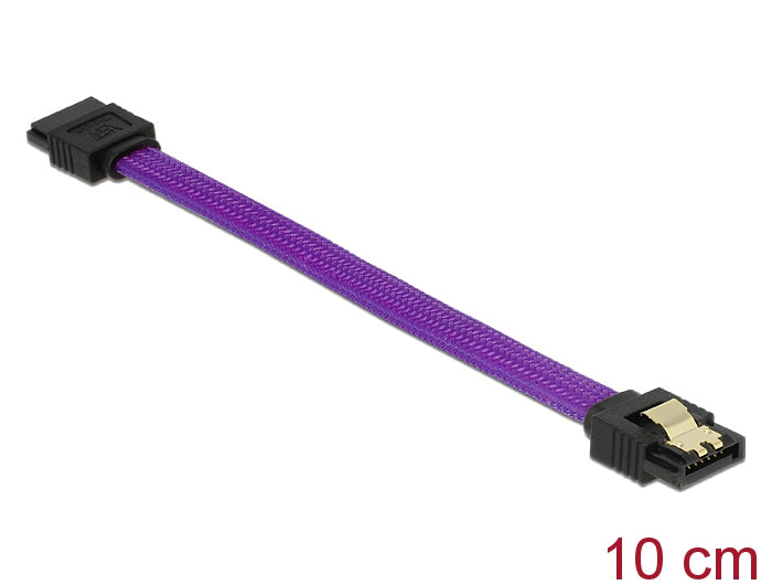 Delock SATA 6 Gb/s Kabel 10 cm violett