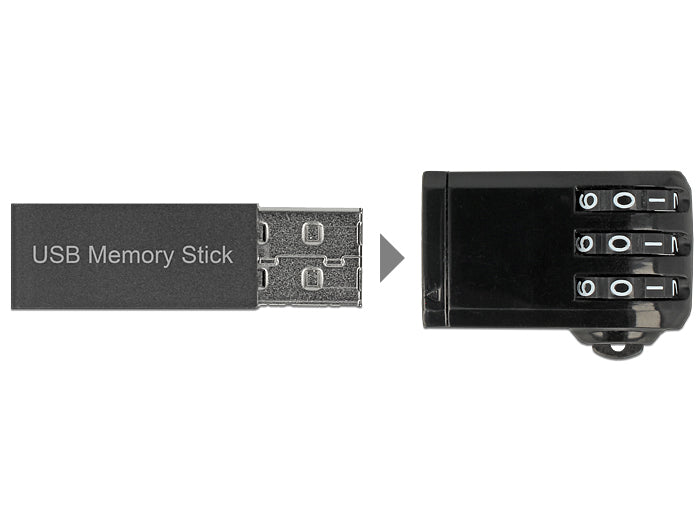 Navilock USB Schloss mit Zahlencode