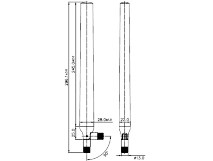 Delock WLAN 802.11 ac/a/h/b/g/n Antenne RP-SMA Stecker 5,5 - 9 dBi omnidirektional mit Kippgelenk schwarz