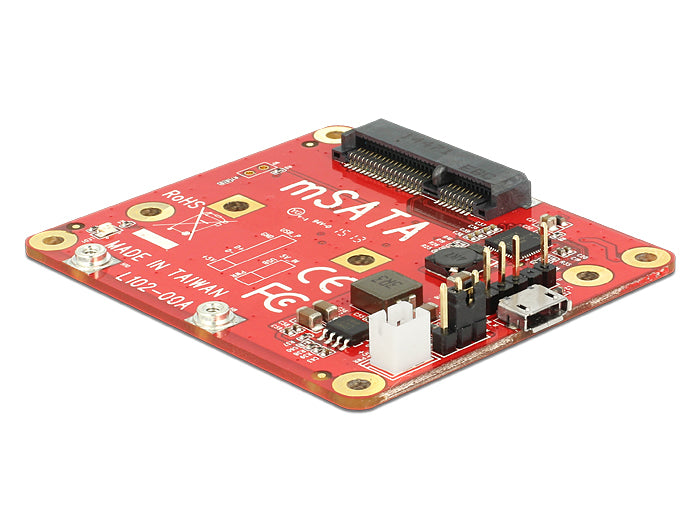 Delock Konverter Raspberry Pi USB Micro-B Buchse / USB Pfostenstecker > mSATA 6 Gb/s