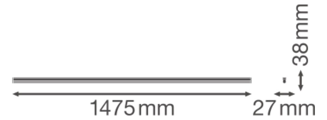 LEDVANCE LED-Lichtleiste 25W 4000K Konv LN COMP Batten 1500 25 W 4000 K 2500lm