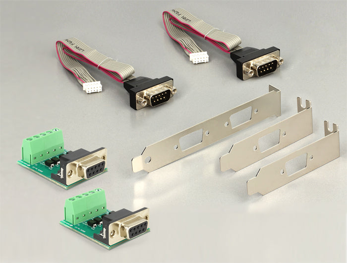 Delock Modul MiniPCIe I/O PCIe full size 2 x Seriell RS-422 / 485 mit 600 W Überspannungsschutz