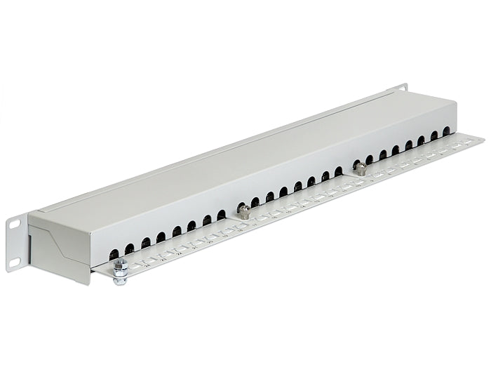Delock 19″ Patchpanel 24 Port Cat.6 grau