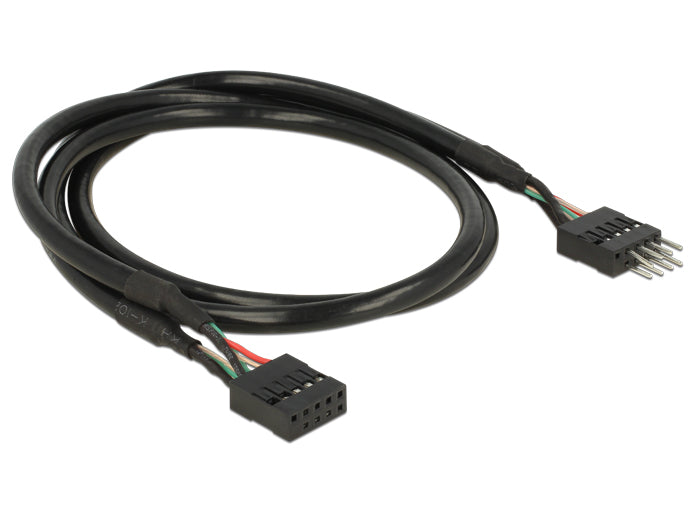 Delock USB 2.0 10 Pin Verlängerungskabel Pfostenstecker > Pfostenbuchse 50 cm