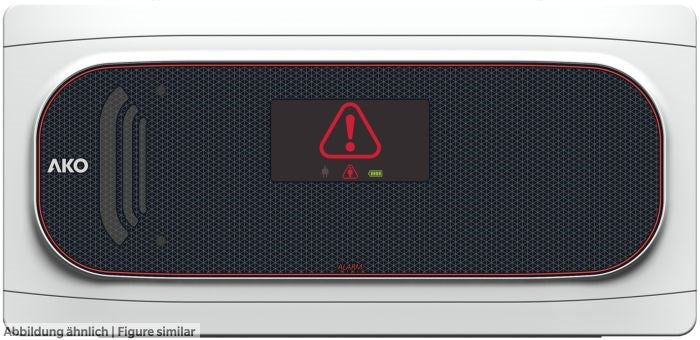 Notruf-Alarmanlage für bis zu 1 Taster inkl. 1 Leuchttaster, AKO-52123