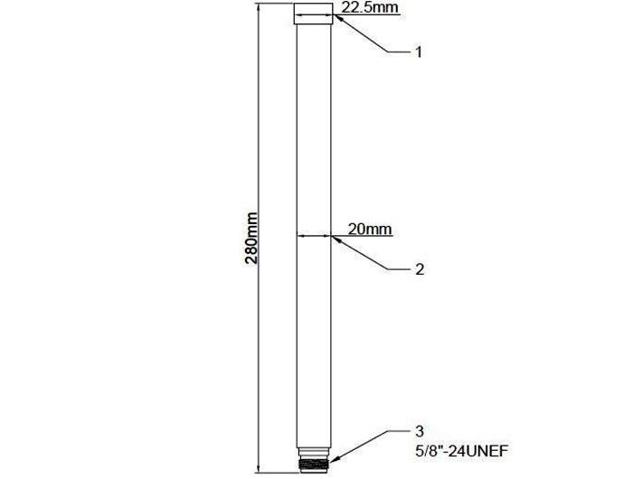 Delock WLAN 802.11 ac/a/h/b/g/n Antenne N Buchse 6 - 8 dBi 28 cm omnidirektional starr outdoor weiß