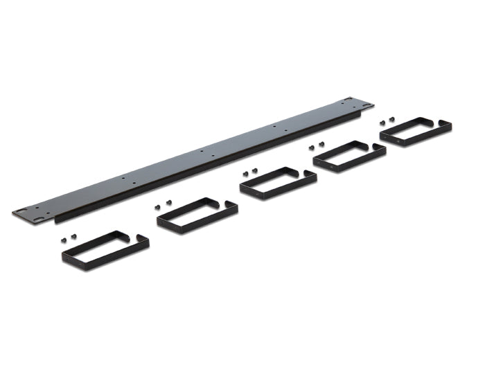 Delock 19″ Kabelmanagement Panel schwarz