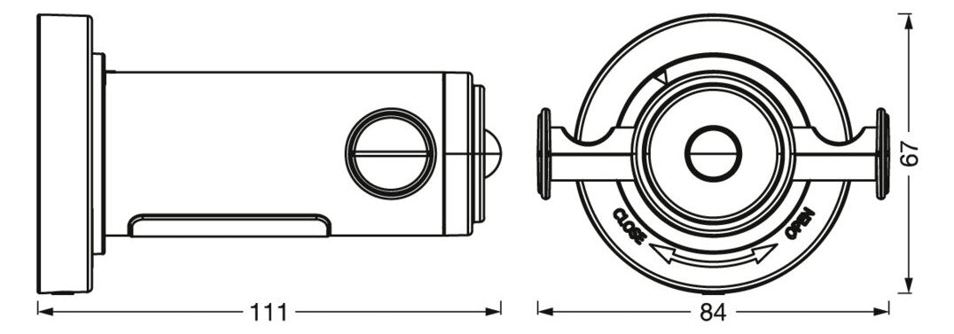 LEDVANCE LED-Badleuchte 0,18W 3000K 10lm Bathroom Sensor Hook Hanger si