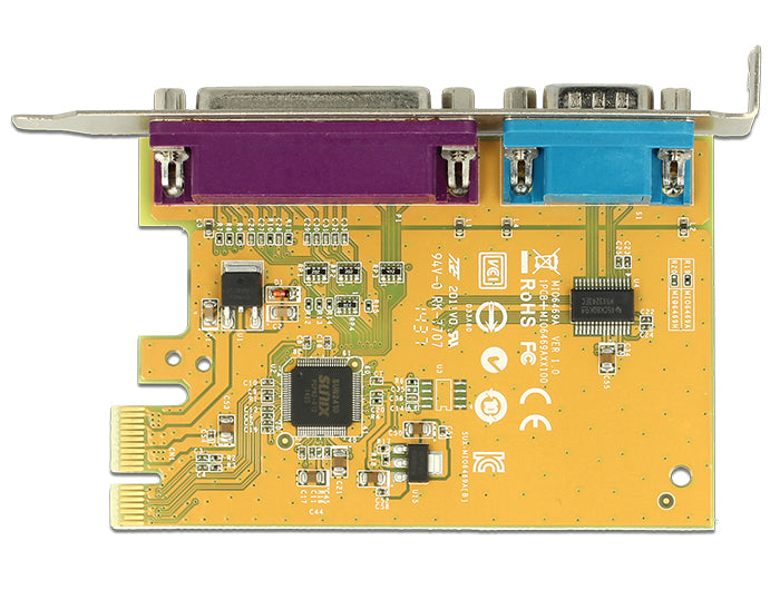 Delock PCI Express x1 Karte zu 1 x Seriell + 1 x Parallel
