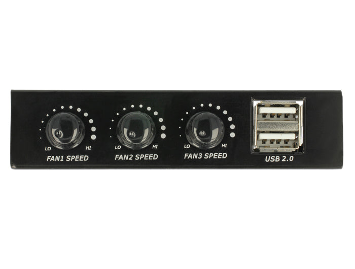 Delock Front Panel 3.5″ 2 x USB 2.0 und Lüftersteuerung
