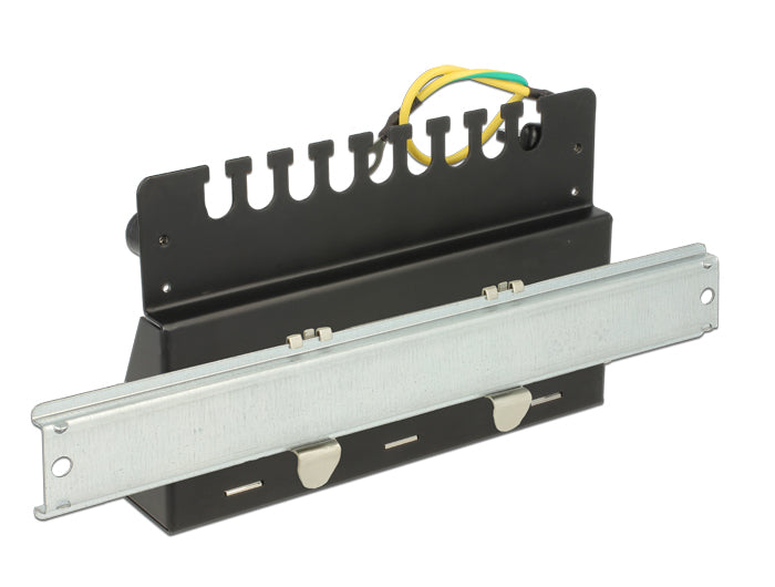 Delock Keystone Desktop Patchpanel 8 Port schwarz