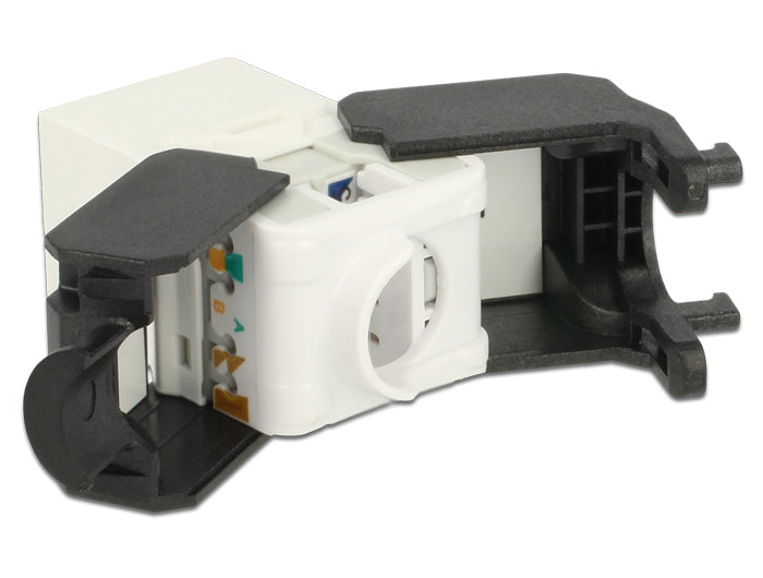 Delock Keystone Modul RJ45 Buchse > LSA Cat.6A UTP weiß