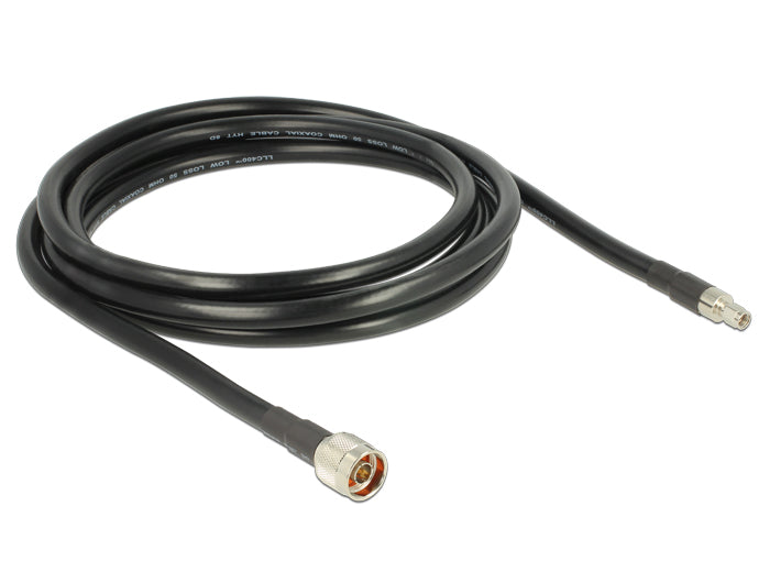 Delock Antennenkabel N Stecker > RP-SMA Stecker CFD400 LLC400 3 m low loss