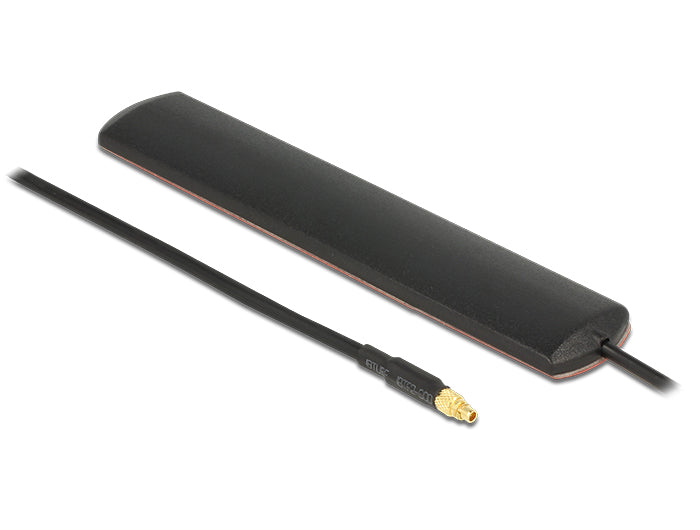 Delock LTE Antenne MMCX Stecker 3 dBi omnidirektional starr schwarz Klebemontage