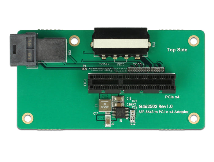 Delock Adapter SFF-8643 > PCIe x4 mit Befestigungsplatte