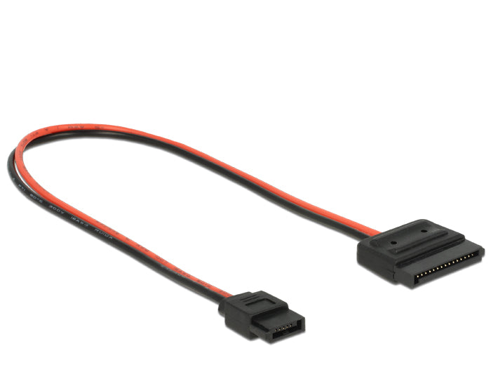 Delock Kabel Power SATA 15 Pin Buchse > Power Slim SATA 6 Pin Buchse (5 V) 24 cm