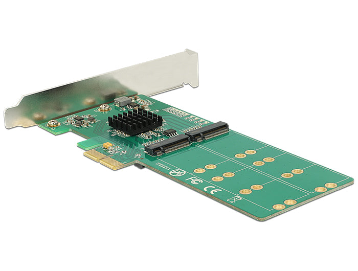 Delock PCI Express x2 Karte > 4 x intern M.2 Key B - Low Profile Formfaktor