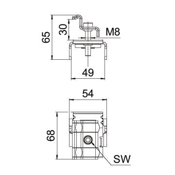 BETTERMANN PV-Endklemme VA 25mm KLE 25 A2 65x54x68,5mm