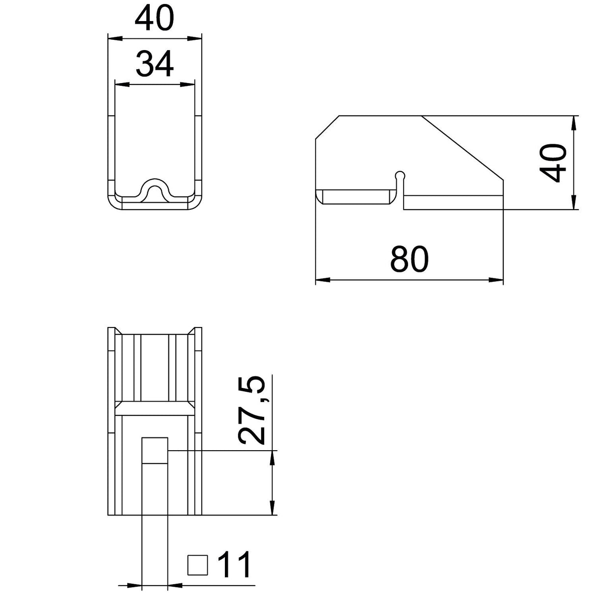 BETTERMANN PV-Kreuzverbinder ST KV FT 40x40x80mm