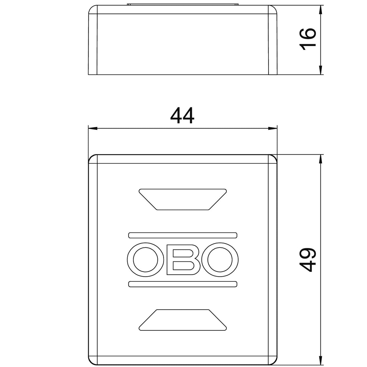 BETTERMANN Endkappe Kst T-Profil 16x44mm EK 45 G gr