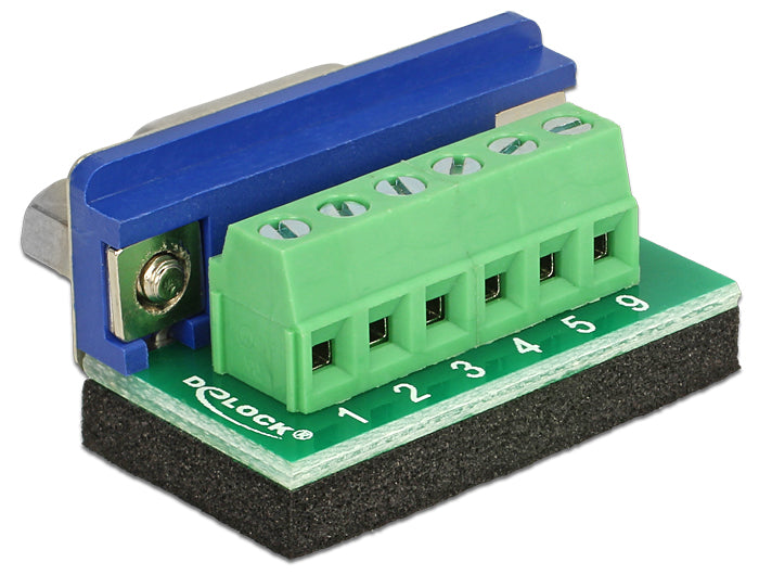 Delock Terminalblock > D-Sub 9 Pin Buchse