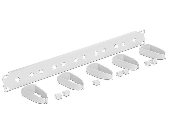Delock 19″ Kabelmanagement Panel universal grau