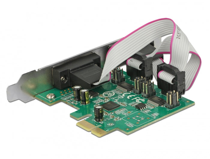Delock PCI Express x1 Karte zu 2 x Seriell RS-232 High Speed 921K mit Spannungsversorgung