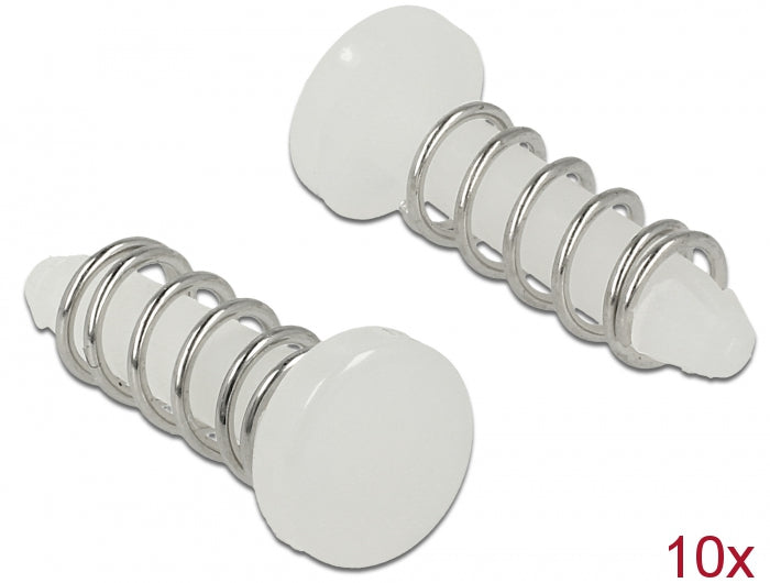 Delock Schnappniete für Kühlkörper - Set 10 Stück weiß