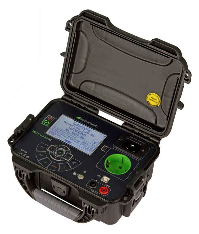 GOSSEN-METRA Gerätetester graph 0-20MOhm METRALINE PAT 0-4Ohm PE-Strom Leistung