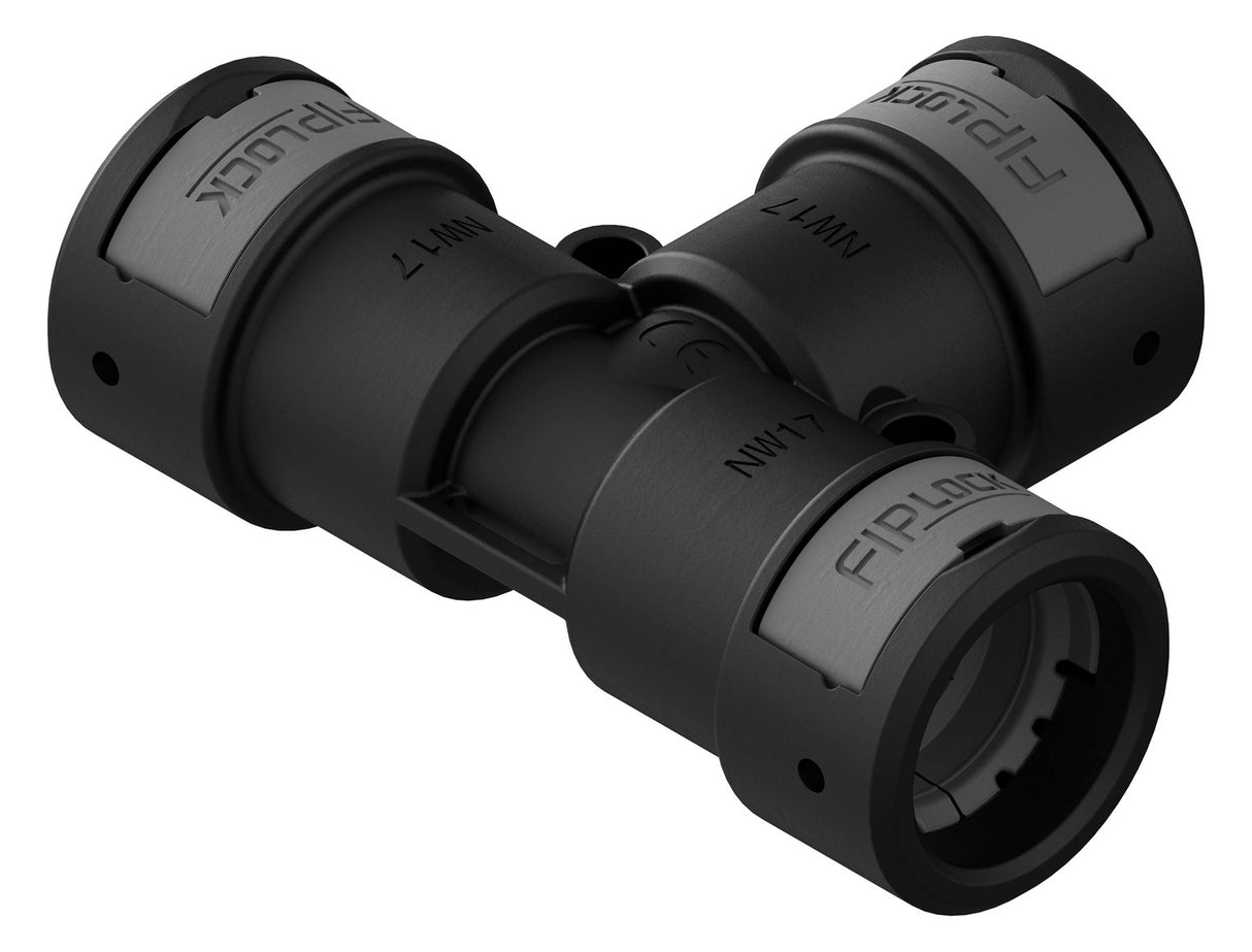 FRÄNKISCHE Wellschlauchverbinder PA 23mm ATPA-232323B IP68 T-Stück sw