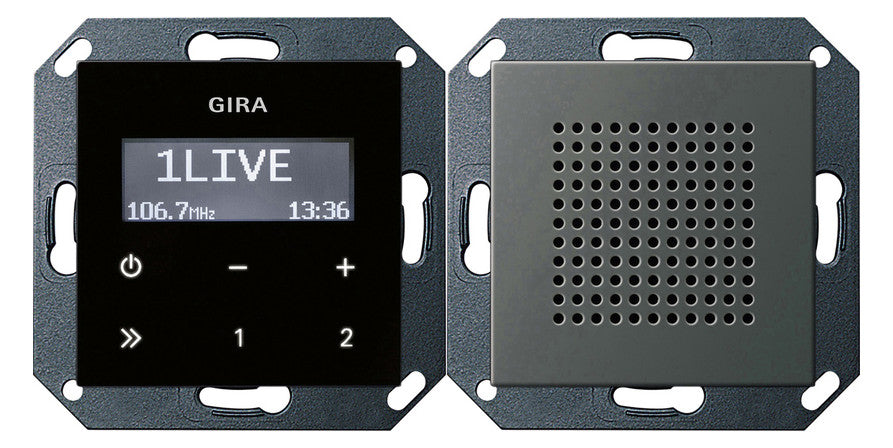 GIRA UP-Radio edst glz Basis+Geh-OT System 55 2280600