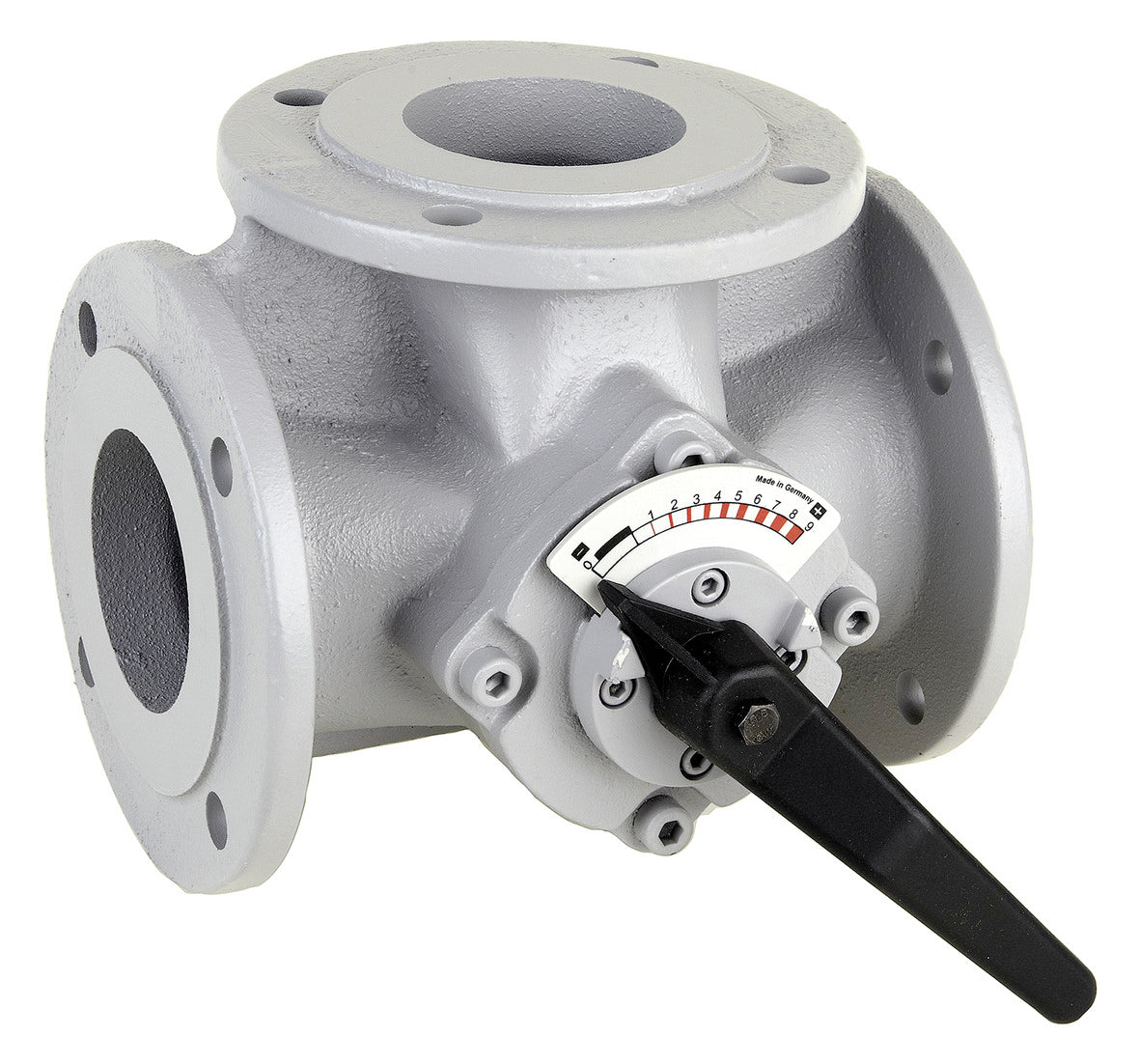 Honeywell Centra Dreiwege-Flanschmischer DR 65 FA DN 65, PN 6, abgewinkelter Durchgang