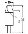 LEDVANCE LED-Röhrenlampe G4 1W 2700K ws LED PIN Micro 10 320° P 1W 827 Clea 100l