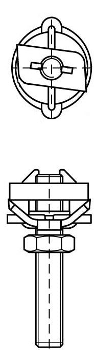 WALRAVEN Hammerfix RapidRail ev M8x120 mit Klemmfeder - für RapidRail