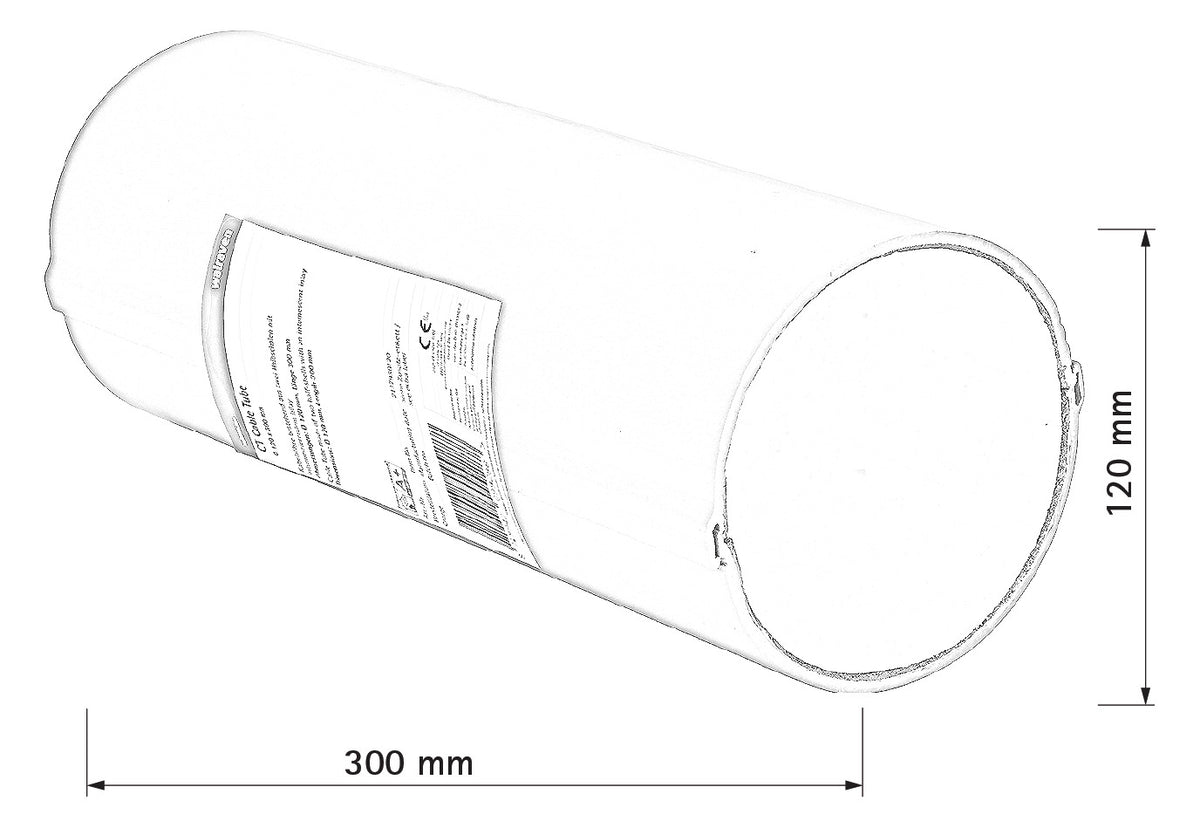 Walraven Brandschutzröhre Pacifyre Cable Tube Grau 300x120 | 2137930120