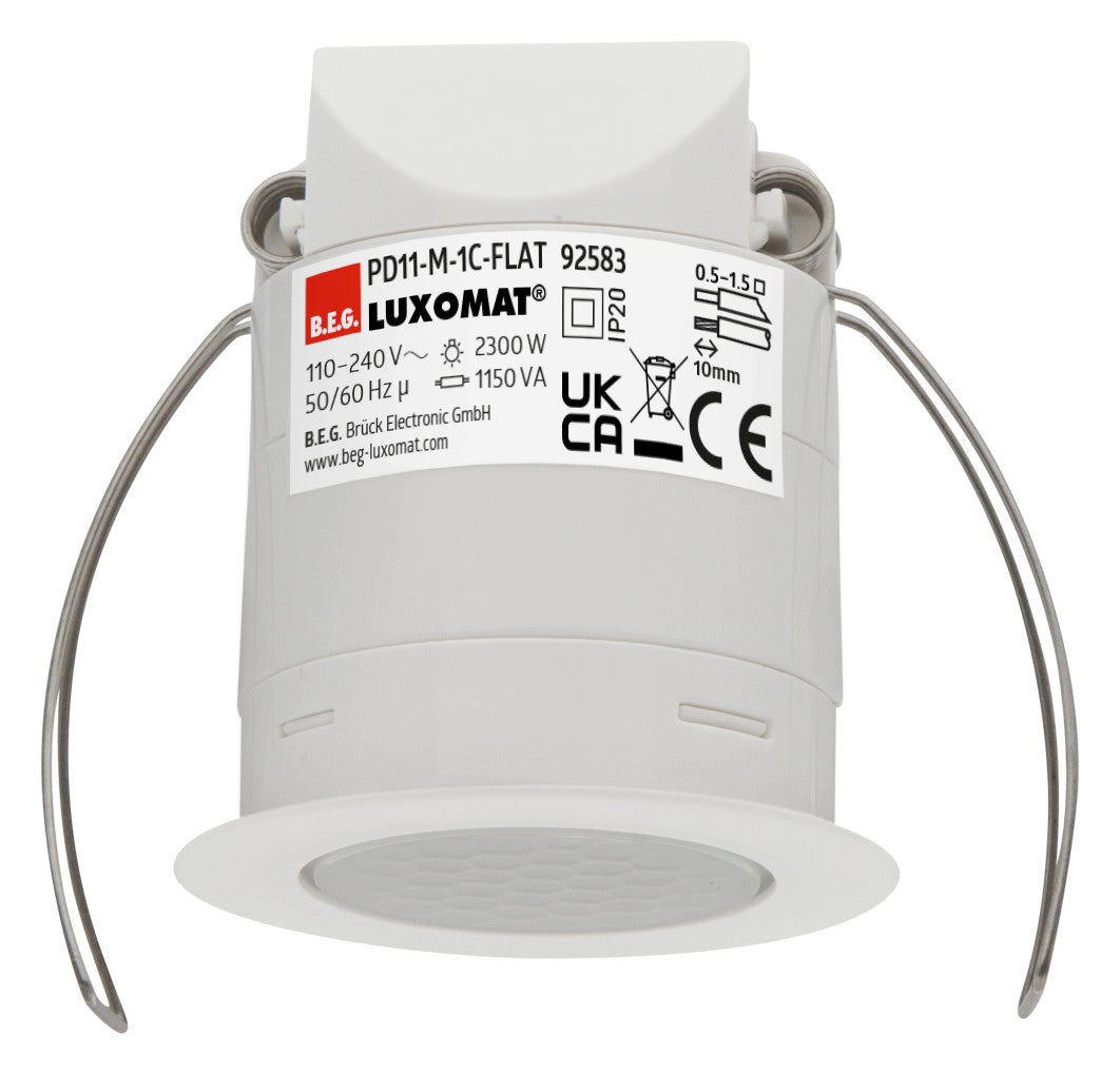BEG Präsenzmeldersensor UP ws IP20 PD11-M-1C-FLAT-DE