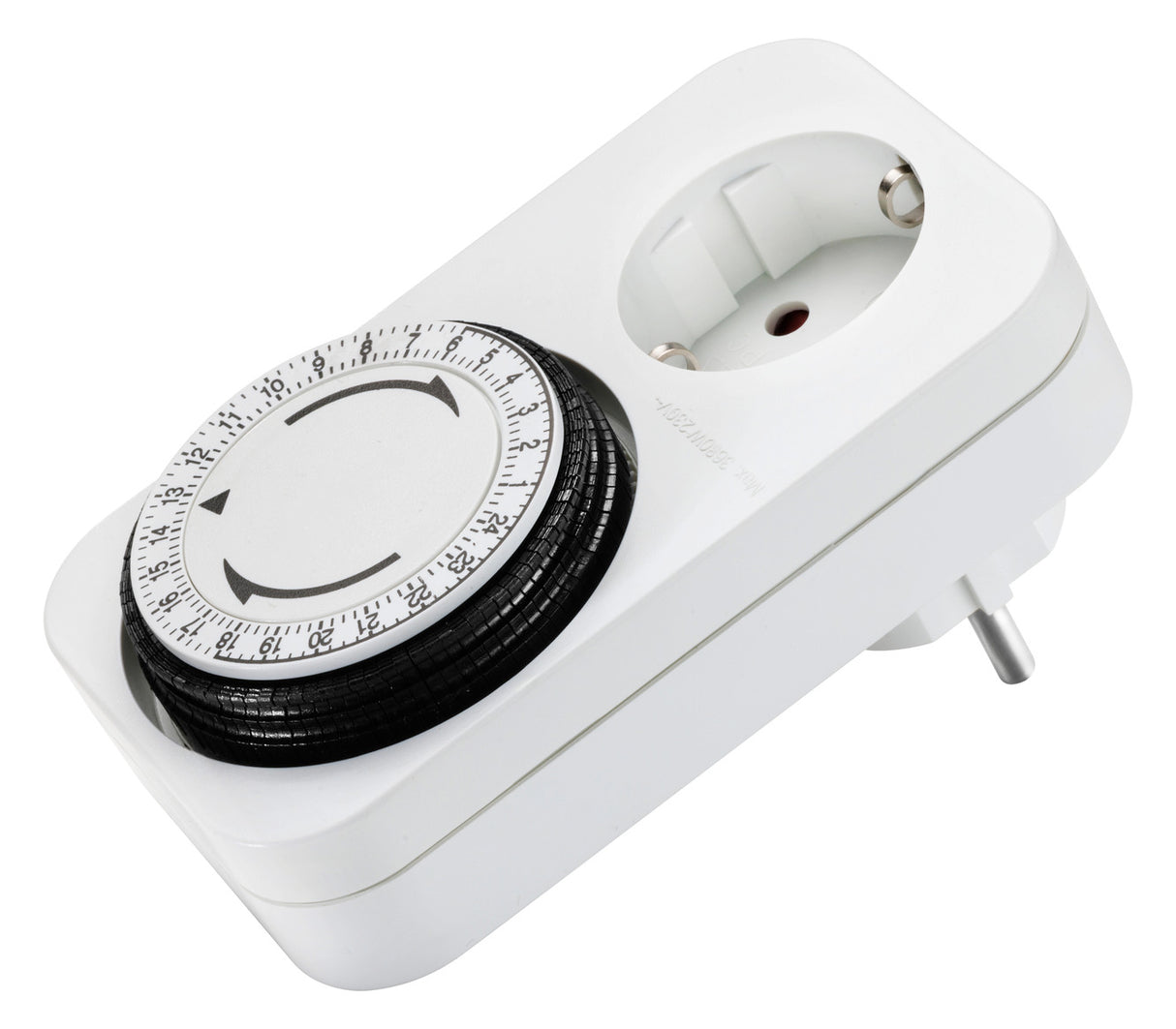BACHMANN Steckdosenschaltuhr IP20 Tage 852.101 analog 230V 16A 15min