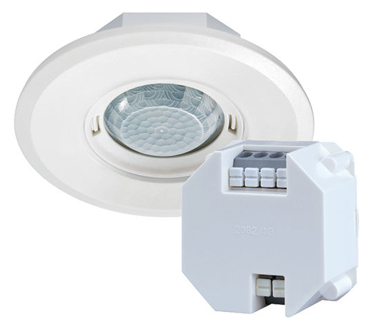 ESYLUX Präsenzmelder-Bus DALI UP v0-180° FLAT PD- 360i/8 ROUND WHITE DALI SET 180