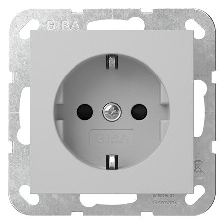 GIRA Steckdose 1f gr glz UP m.BS IP20 System 55 4453015