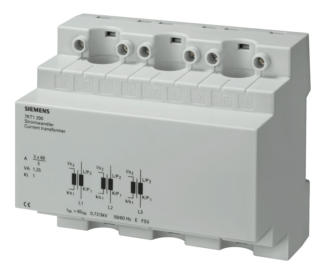 SIEMENS Durchsteckstromwandler Kl=1 7KT1201 100A/5A 2,5VA Schraub