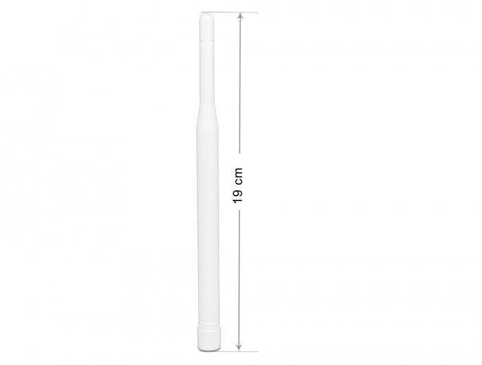 Delock LTE Antenne SMA Stecker 0,3 - 2,9 dBi omnidirektional starr weiß