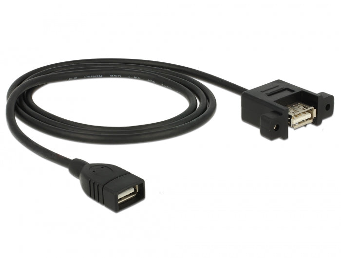 Delock Kabel USB 2.0 Typ-A Buchse > USB 2.0 Typ-A Buchse zum Einbau 1 m