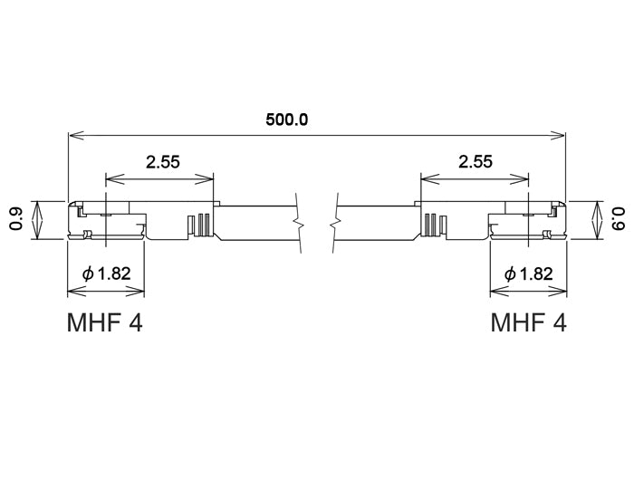 Delock Antennenkabel I-PEX Inc., MHF® 4L Stecker zu I-PEX Inc., MHF® 4L Stecker 1,13 50 cm