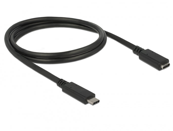 Delock USB 10 Gbps Verlängerungskabel USB Type-C™ Stecker zu Buchse 1 m 4K PD 60 W