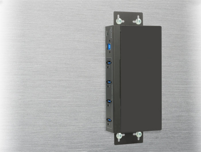 Delock Externer Industrie Hub 4 x USB 5 Gbps Typ-A mit 20 kV ESD Schutz